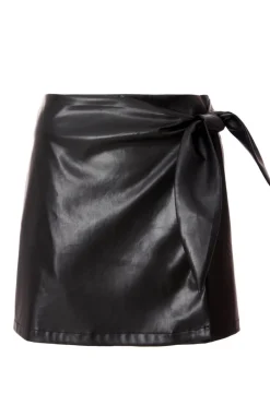 Quiz Skirts>Black Faux Leather Skirt