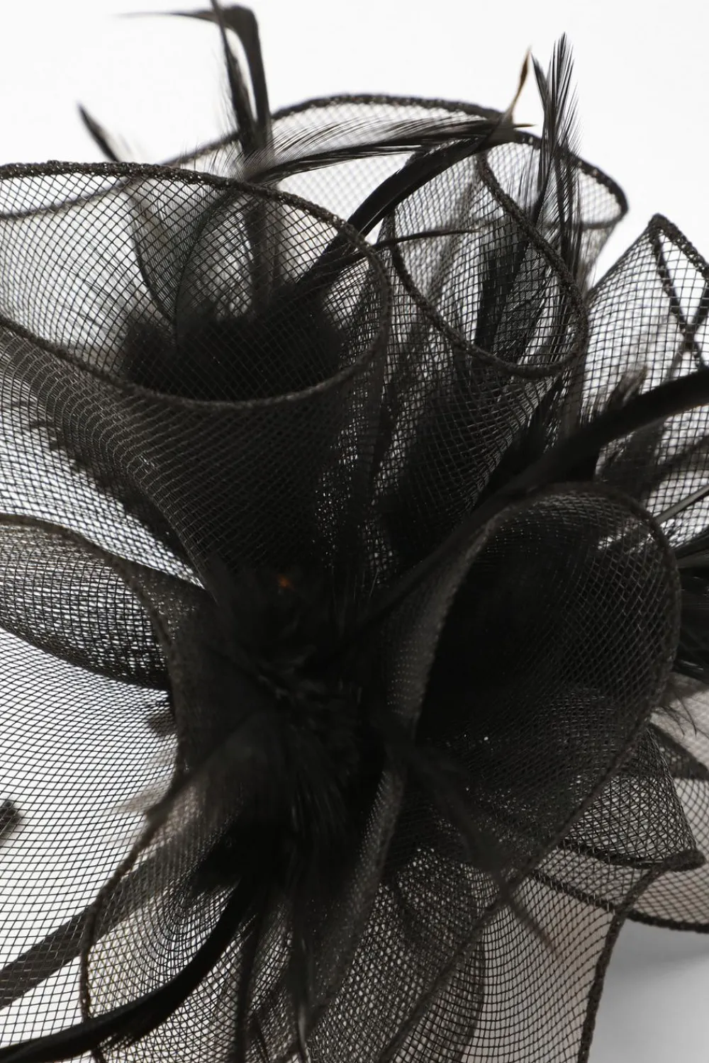 Quiz Wedding Accessories|Hair Accessories>Black Feather Headband Fascinator