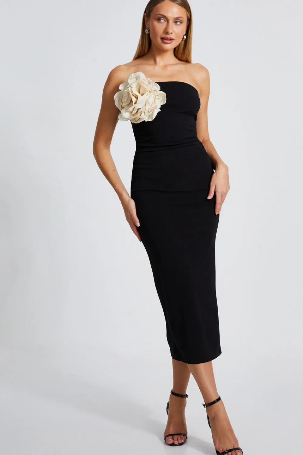 Quiz Evening Dresses|Christening Guest>Flower Embellished Midaxi Dress