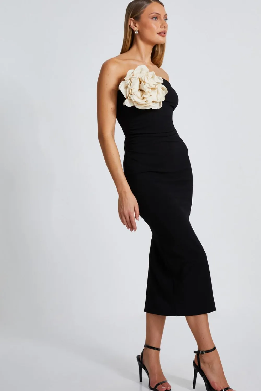Quiz Evening Dresses|Christening Guest>Flower Embellished Midaxi Dress