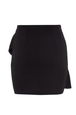 Quiz Skirts|Schoolwear>Black Frill Mini Skirt