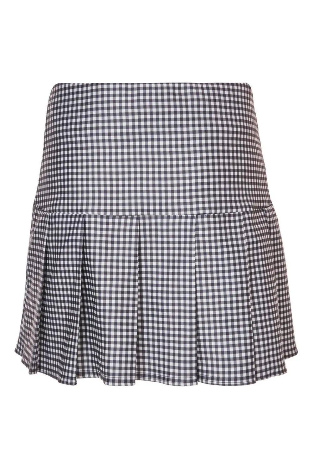 Quiz Workwear|Summer Clothes>Black Gingham Pleated Skirt