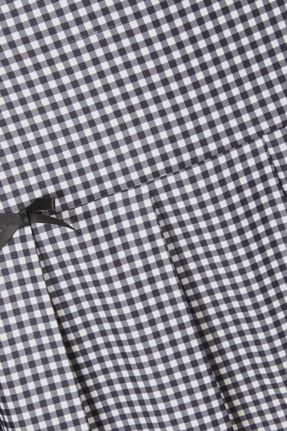 Quiz Workwear|Summer Clothes>Black Gingham Pleated Skirt