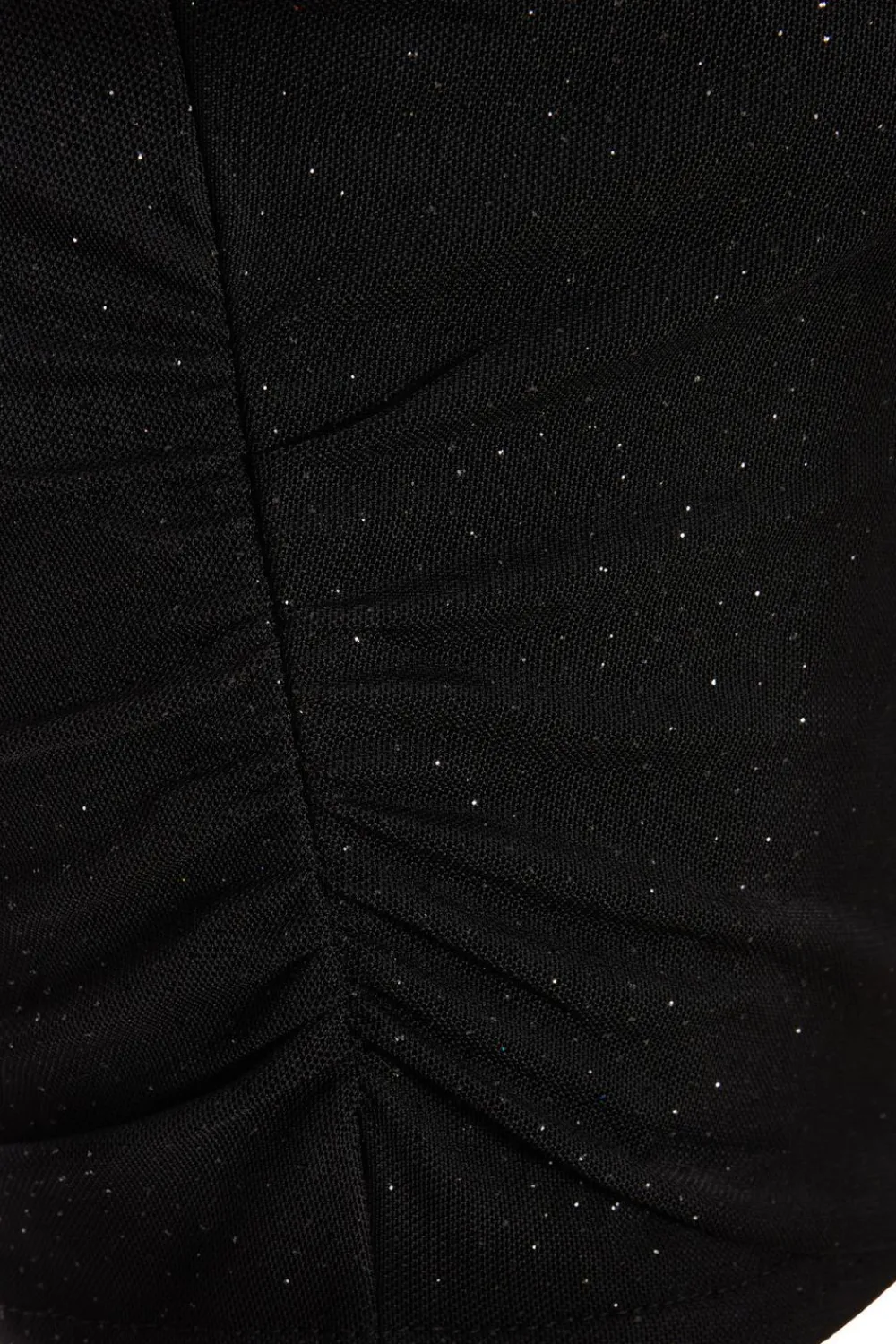 Quiz Going Out Tops|Crop Tops>Glitter Mesh Crop Top