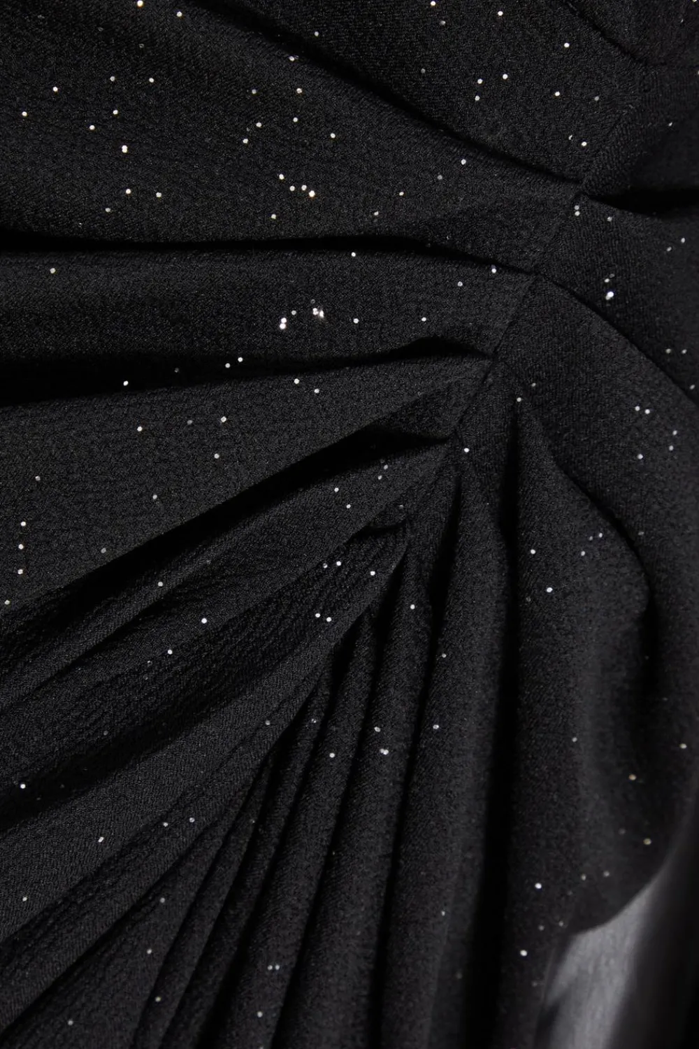 Quiz Wrap Dresses|Midi Dresses>Black Glitter Midi Dress