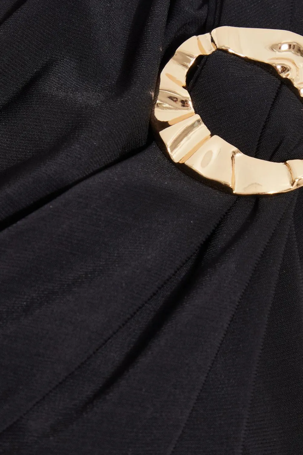 Quiz Occasion Dresses|Midi Dresses>Black Gold Buckle Detail Midi Dress