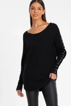 Quiz Knitwear|Jumpers>Knitted Beaded Batwing Jumper