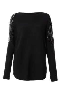 Quiz Knitwear|Jumpers>Knitted Diamante Jumper