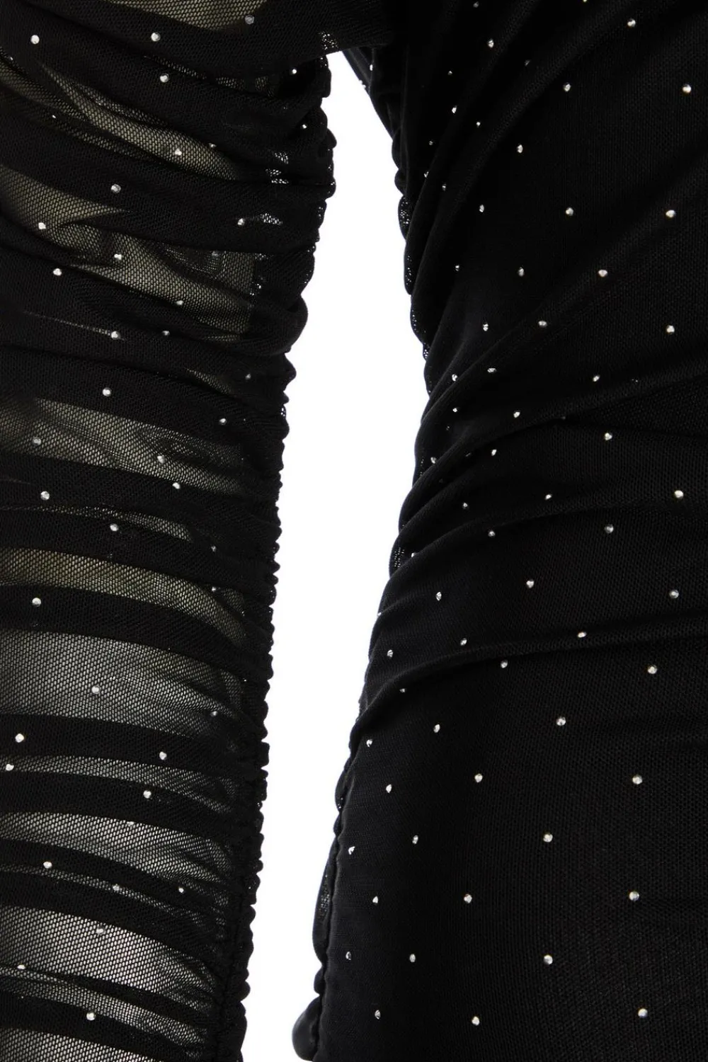 Quiz Christening Guest|Going Out Dresses>Black Mesh Bardot Midaxi Dress