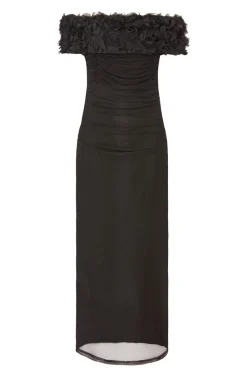 Quiz Evening Dresses|Day At The Races>Mesh Bardot Midaxi Dress