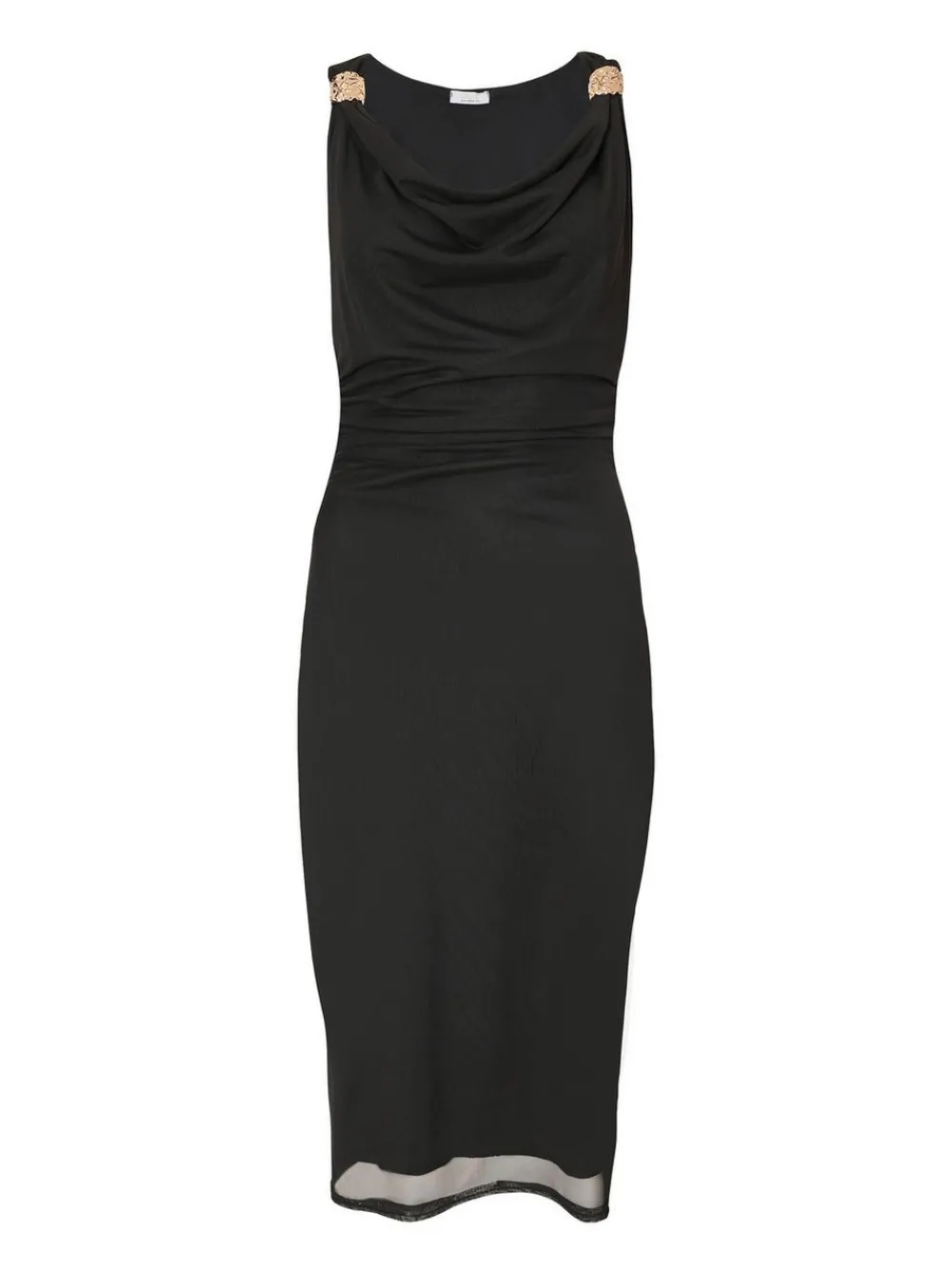 Quiz Christening Guest|Dresses>Mesh Buckle Detail Midi Dress