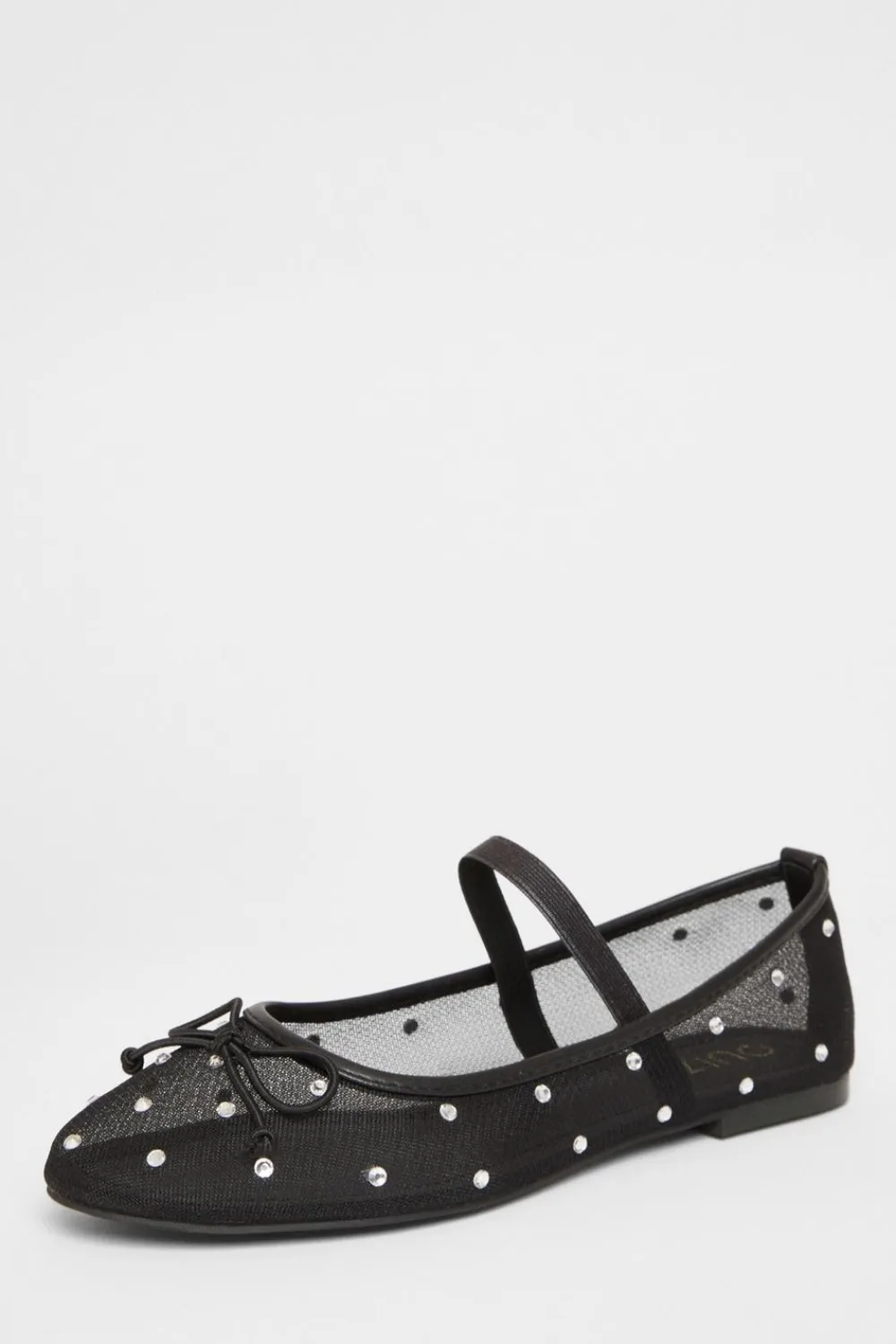 Quiz Pumps|Flats>Mesh Diamante Bow Pumps