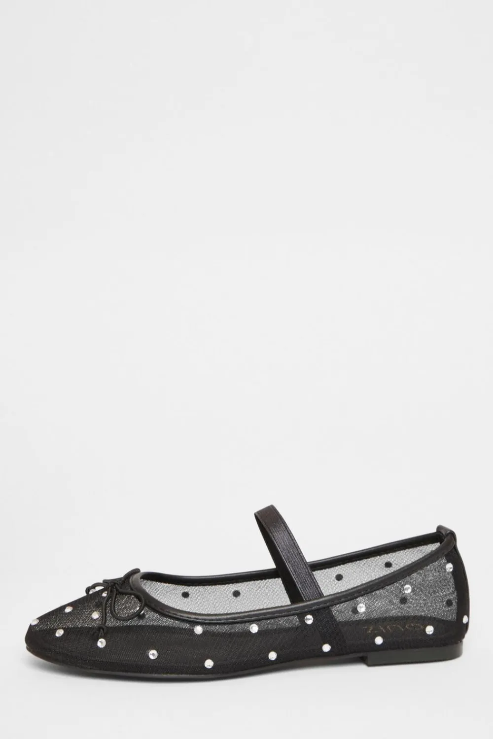 Quiz Pumps|Flats>Mesh Diamante Bow Pumps