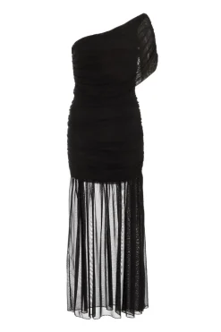 Quiz Prom Dresses|Prom & Ball>Black Mesh Drop Waist Midaxi Dress