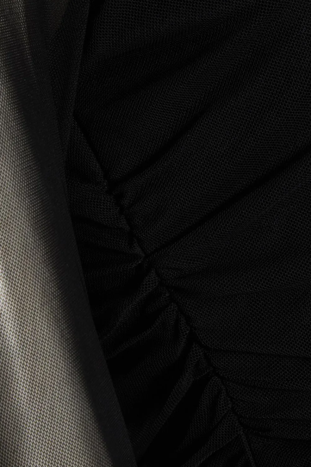 Quiz Crop Tops|Tops>Mesh Long Sleeve Top