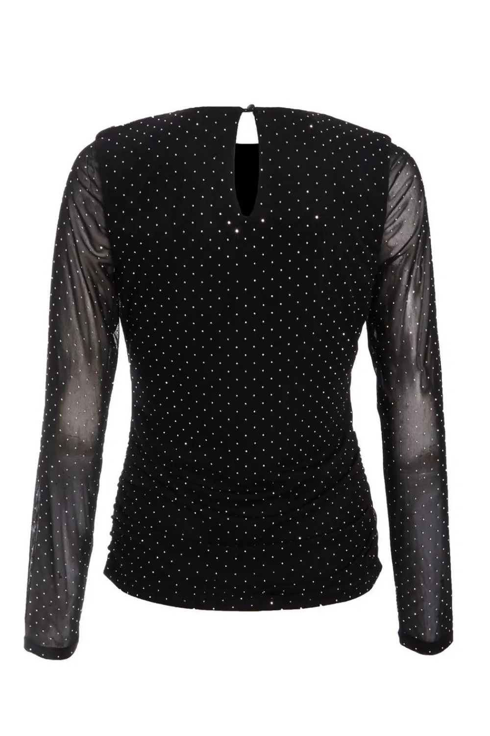 Quiz Going Out Tops|Tops>Mesh Stud Detail Top