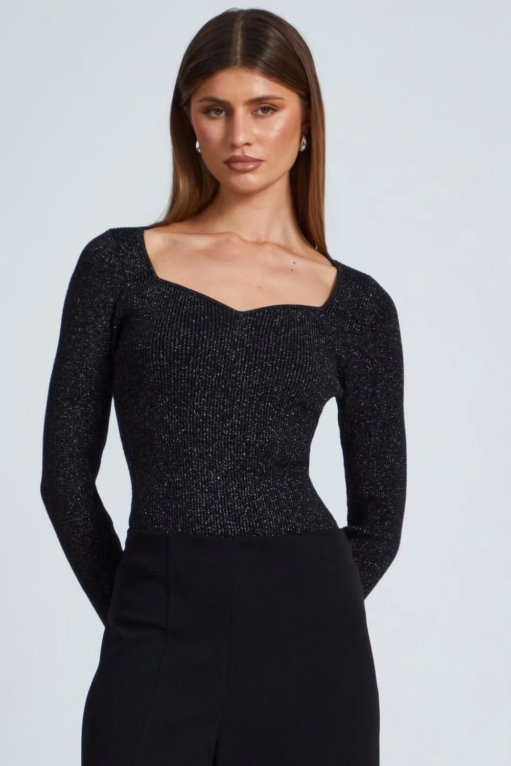 Quiz Knitwear|Jumpers>Metallic Glitter Jumper