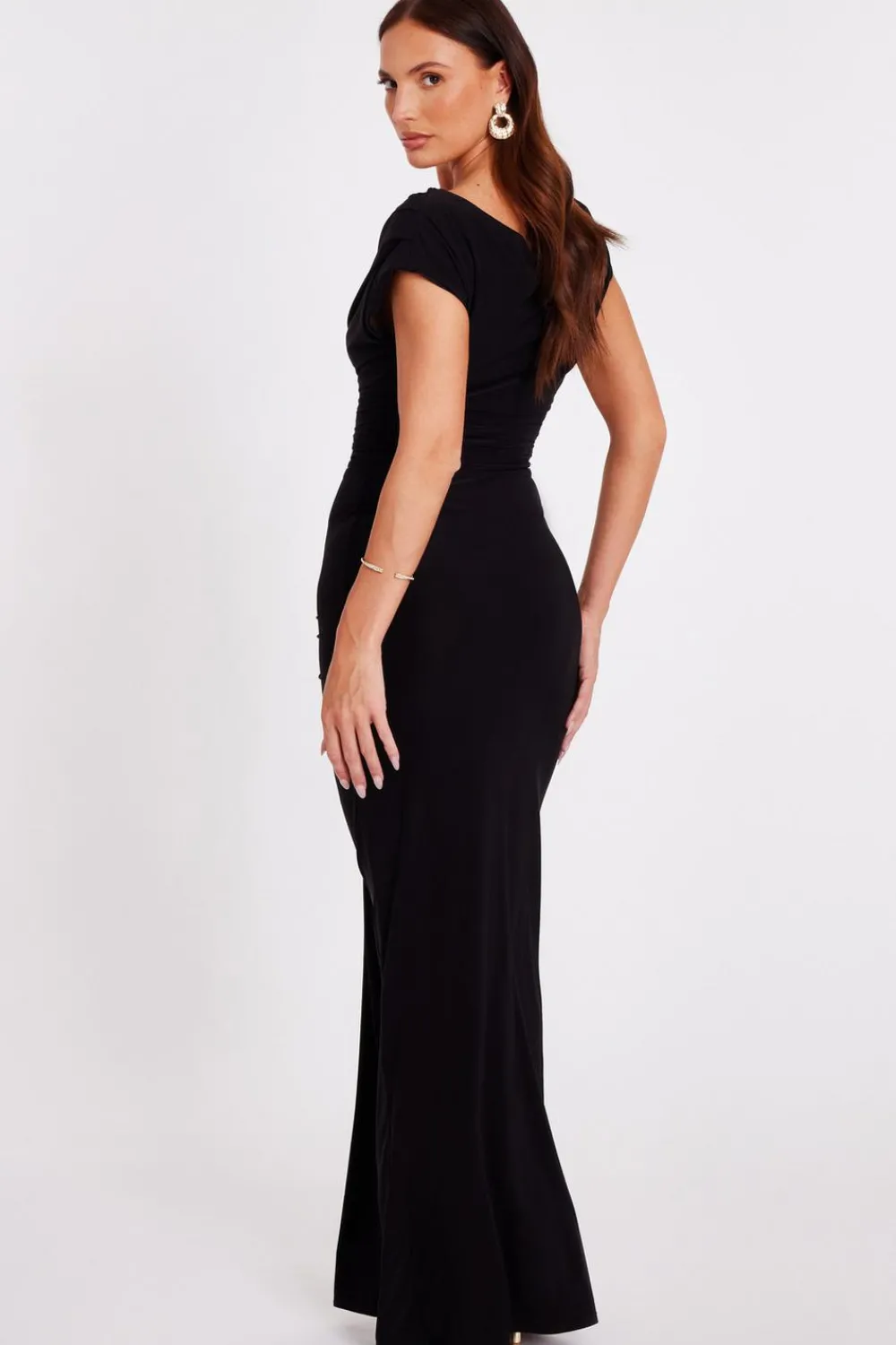Quiz Prom Dresses|Prom & Ball>Off Shoulder Ruched Maxi Dress