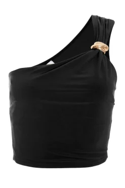 Quiz Going Out Tops|Tops>One Shoulder Crop Top