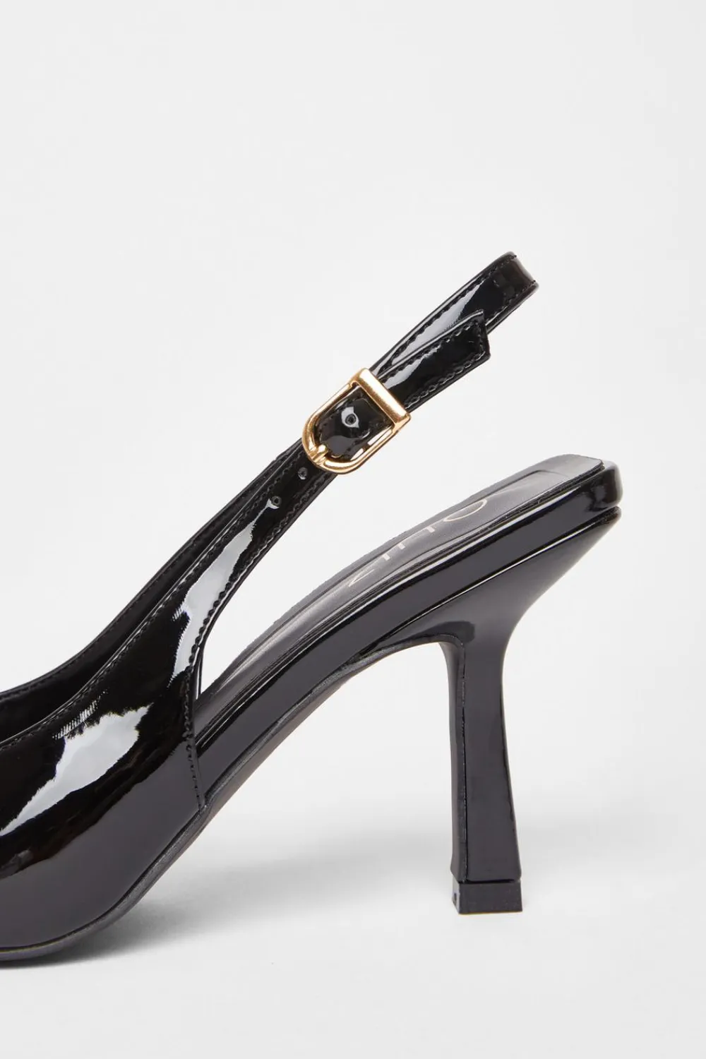 Quiz Occasion Shoes|Heels>Patent Sling Back Court Heels