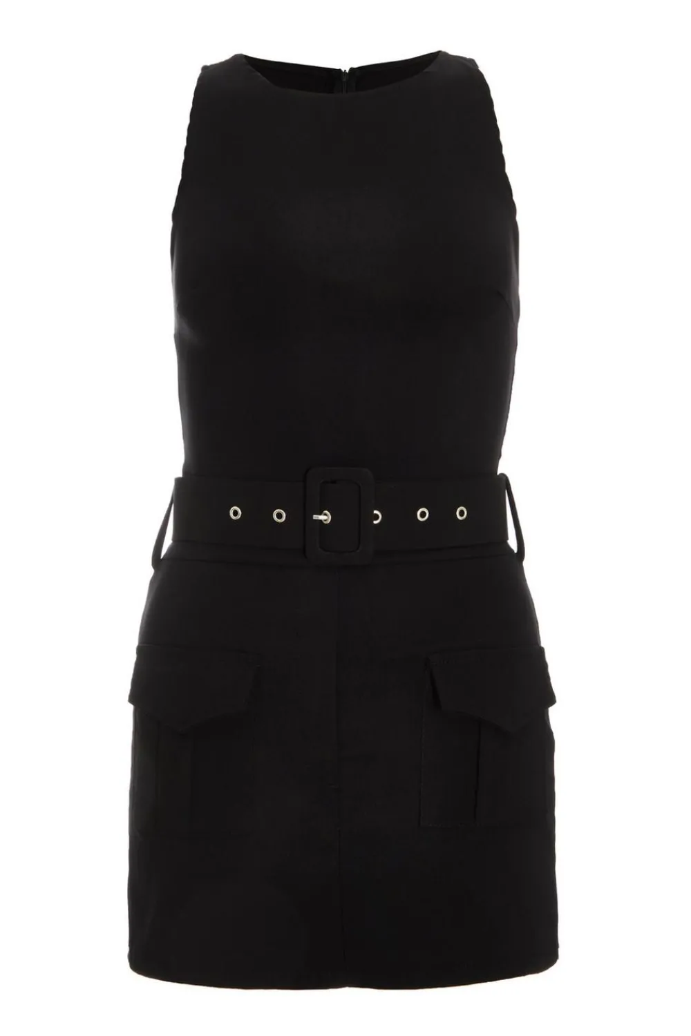 Quiz Playsuits|Summer Clothes>Black Pleated Skort Playsuit