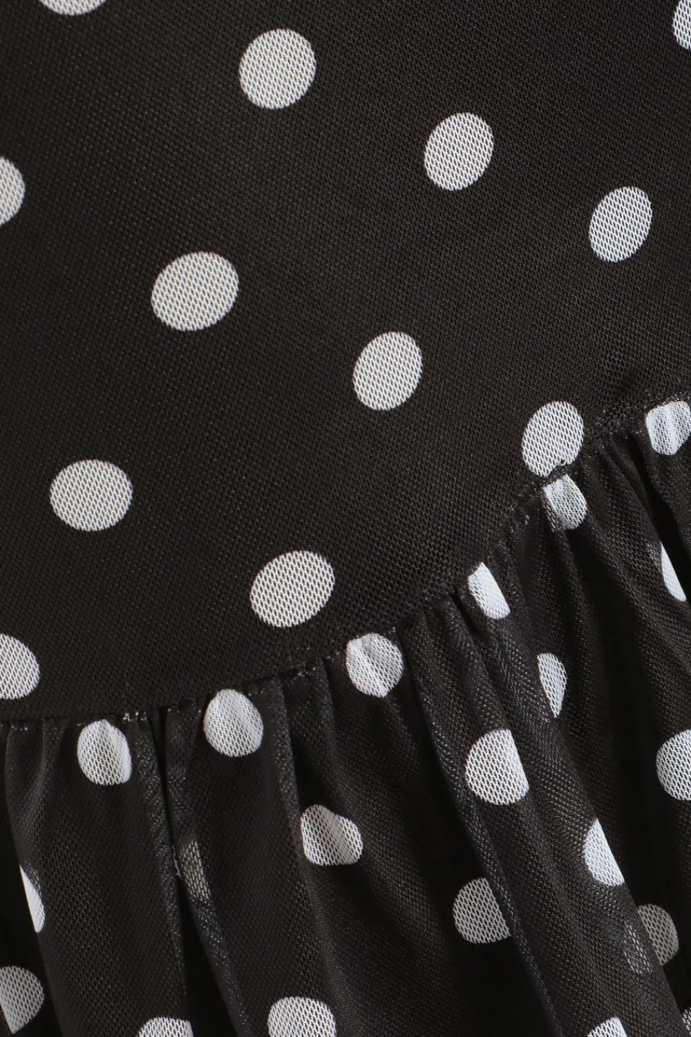 Quiz Summer Clothes|Casual Clothing>Black Polka Print Dot Frill Mini Dress