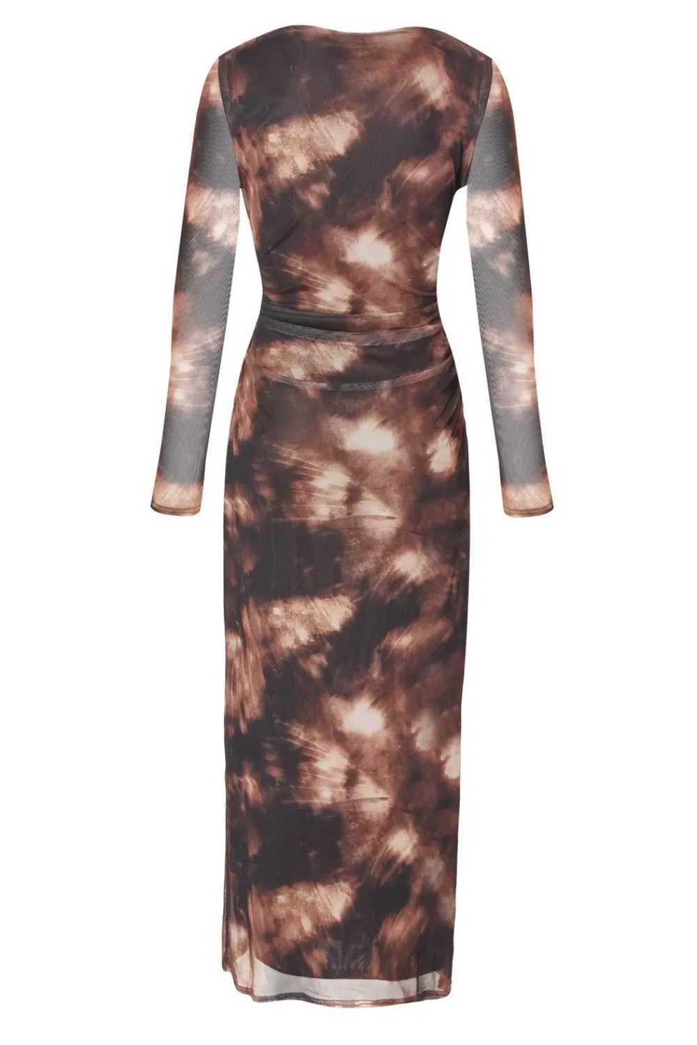 Quiz Going Out|Dresses>Black Printed Long Sleeve Midaxi Dress