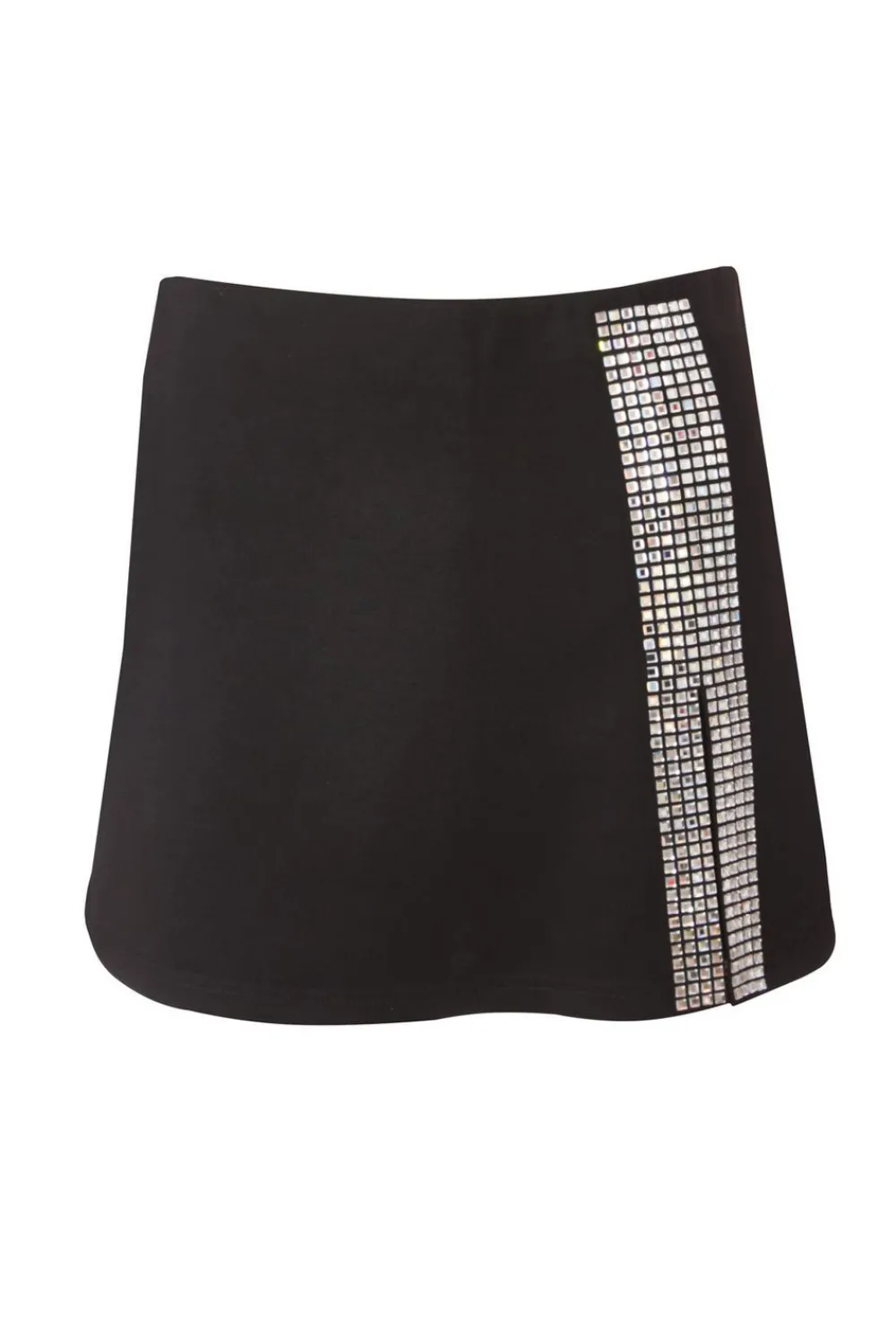 Quiz Going Out>Black Rhinestone Embellished Skort