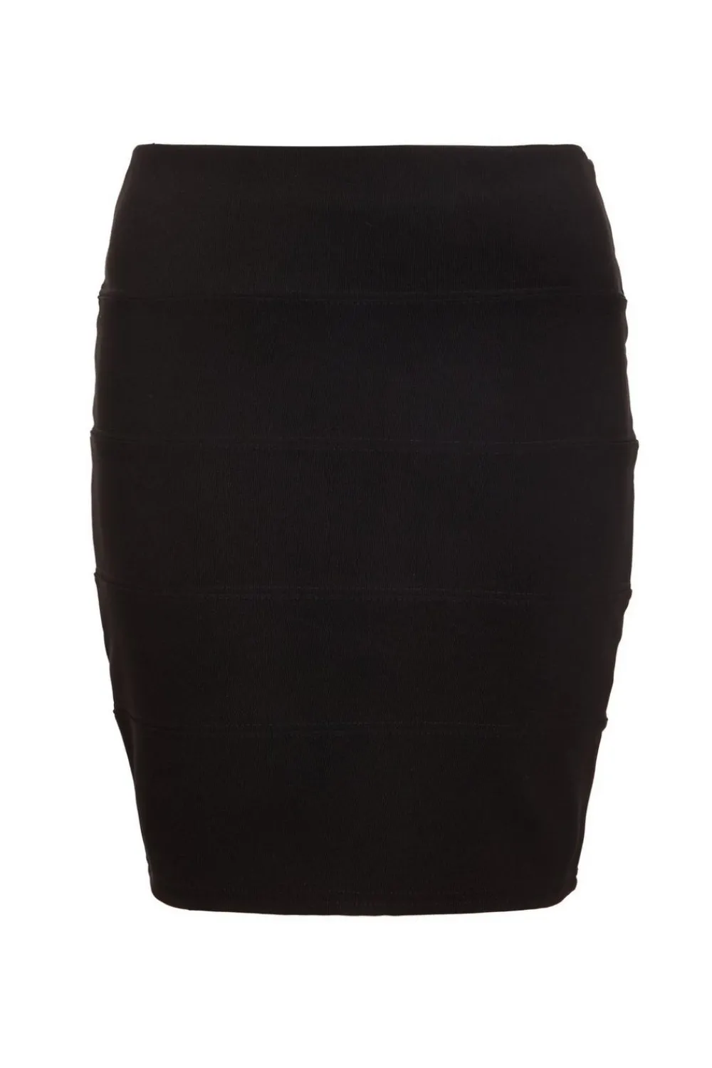 Quiz Skirts|Schoolwear>Black Ribbed Bodycon Skirt