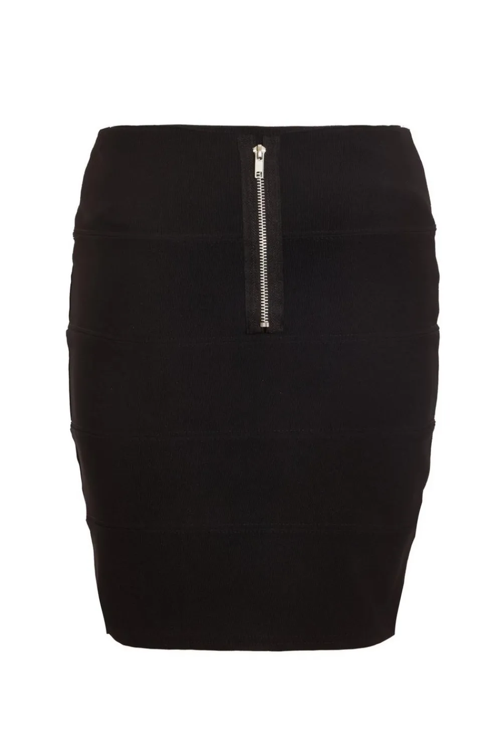 Quiz Skirts|Schoolwear>Black Ribbed Bodycon Skirt