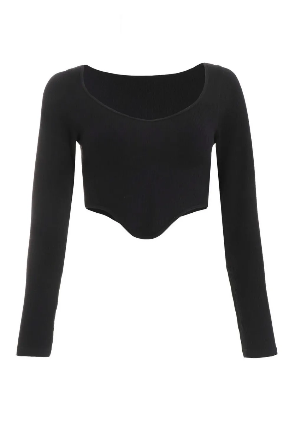 Quiz Day Tops|Crop Tops>Ribbed Crop Top