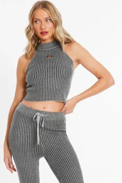 Quiz Summer Tops|Day Tops>Ribbed Racer Top