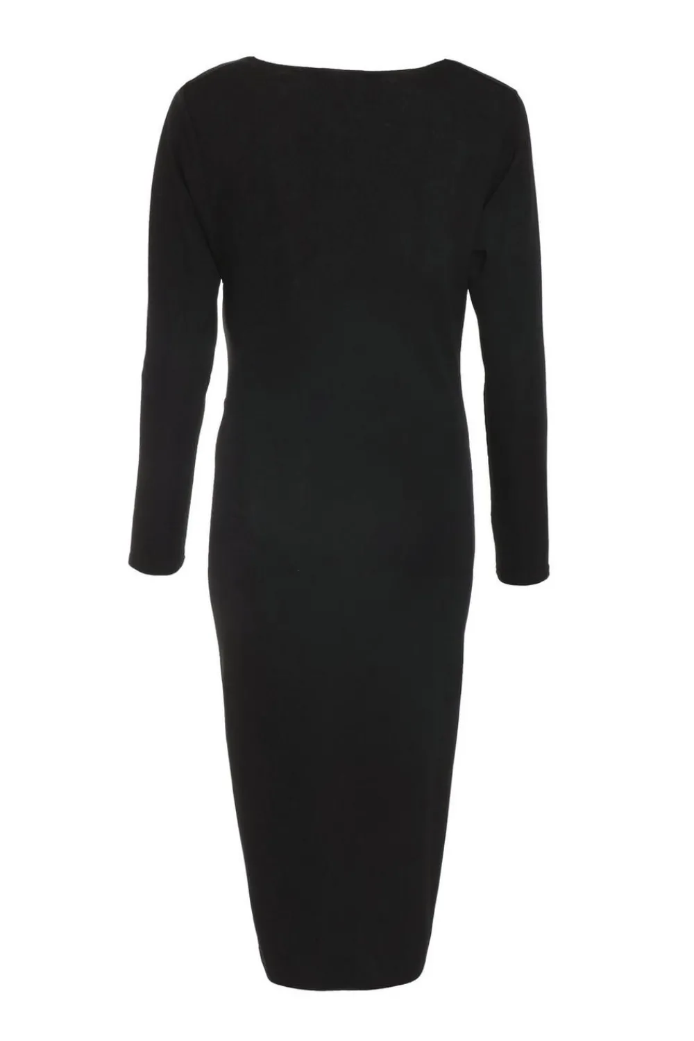 Quiz Midi Dresses|Going Out Dresses>Black Ruched Asymetric Midi Dress