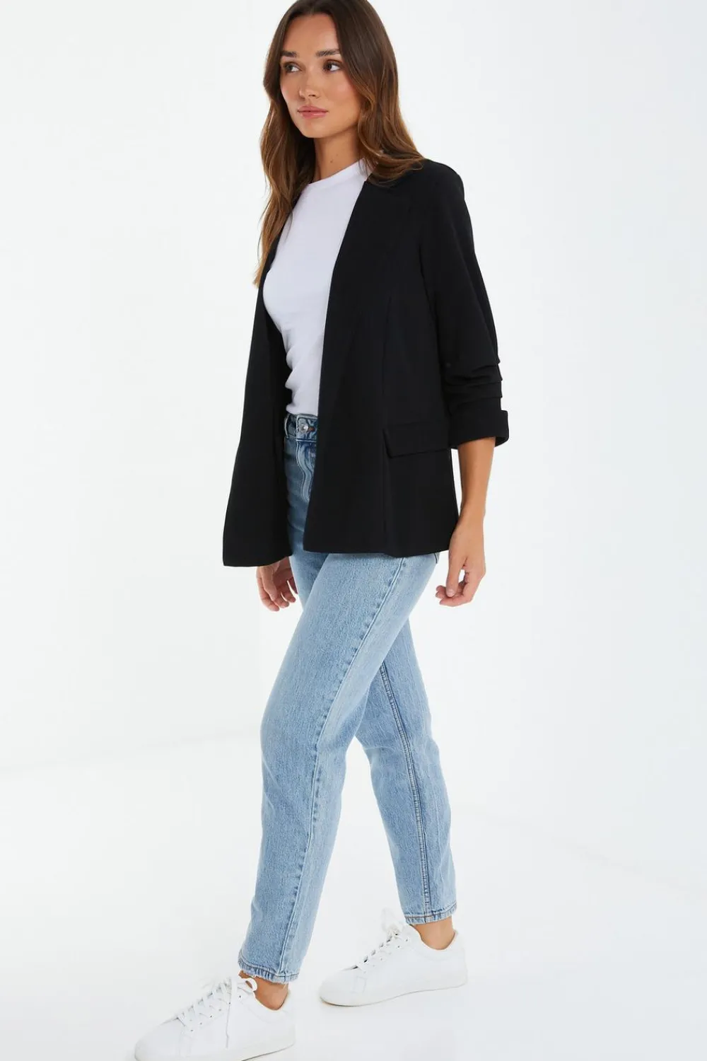 Quiz Workwear|Modest>Ruched Sleeve Blazer