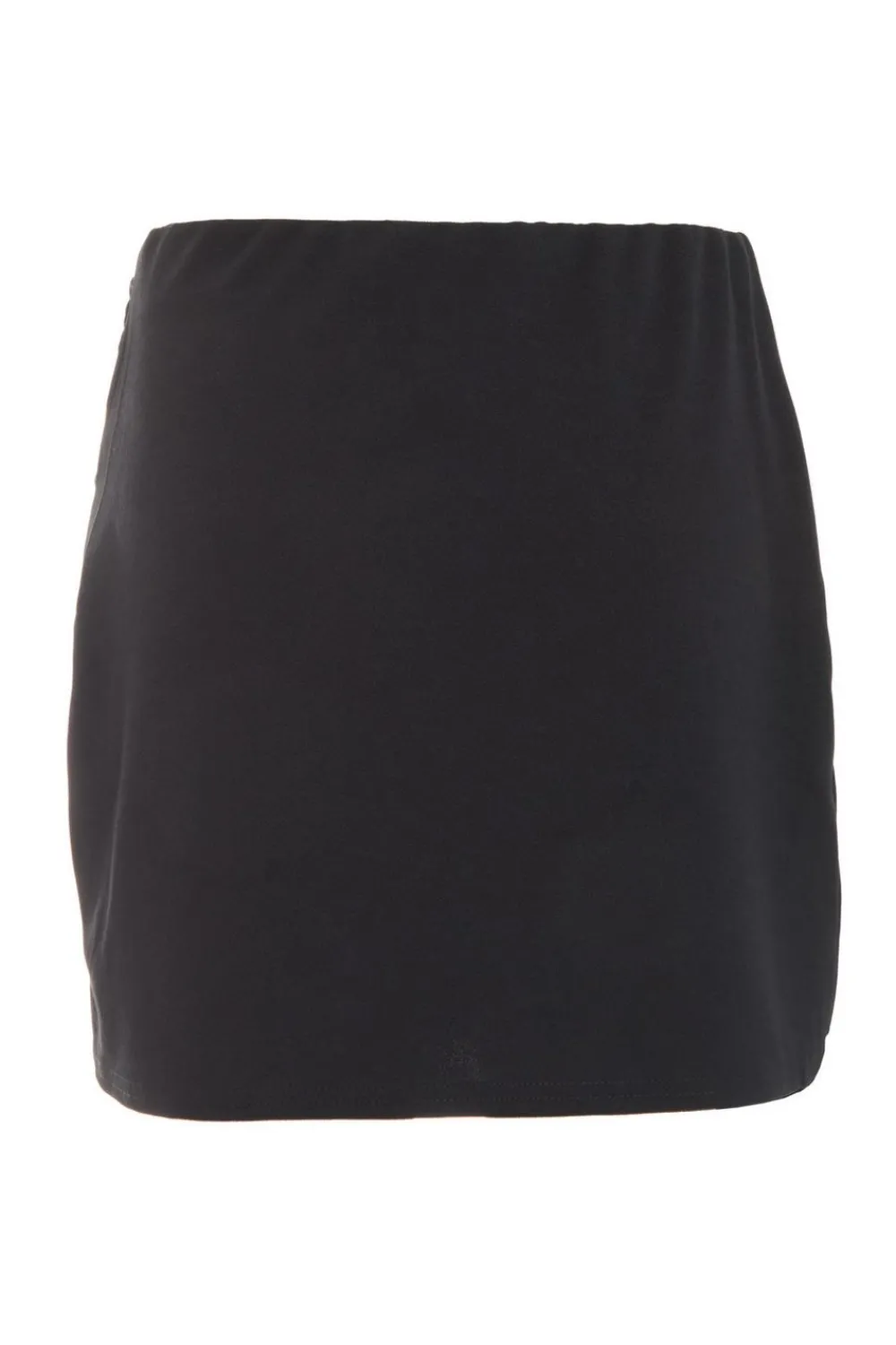 Quiz Workwear|Skirts>Black Ruched Wrap Mini Skirt