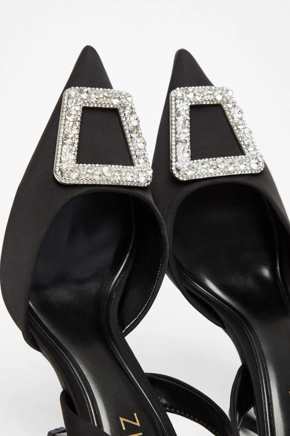 Quiz Occasion Shoes|Heels>Satin Brooch Court Heels