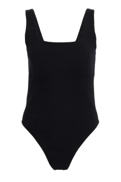 Quiz Day Tops|Bodysuits>Black Seamless Bodysuit