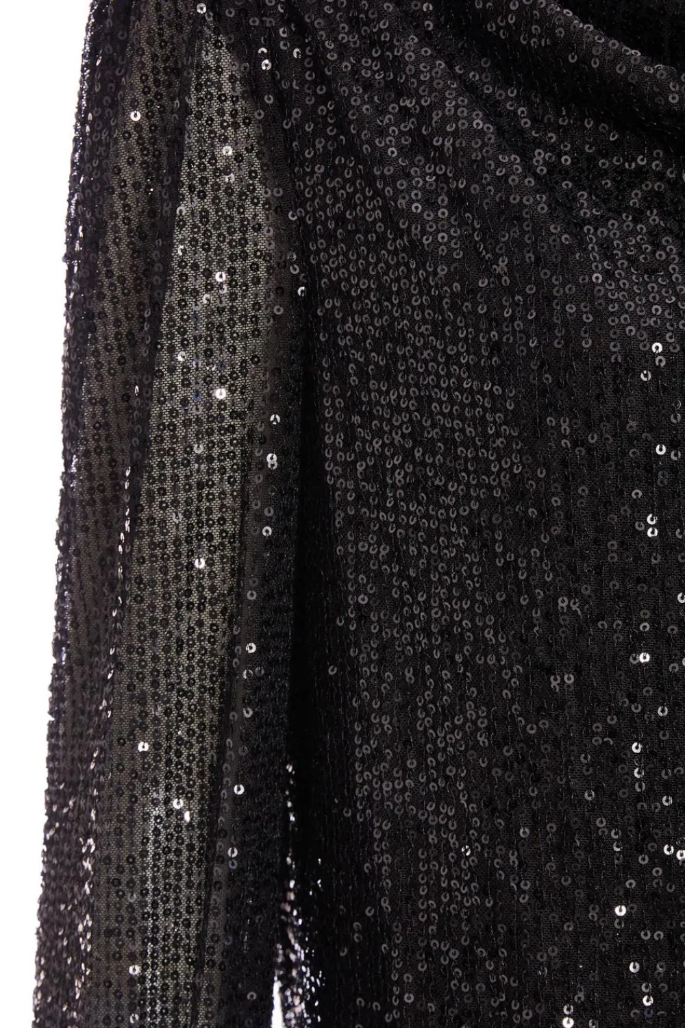 Quiz Going Out Tops|Tops>Black Sequin Drape Top