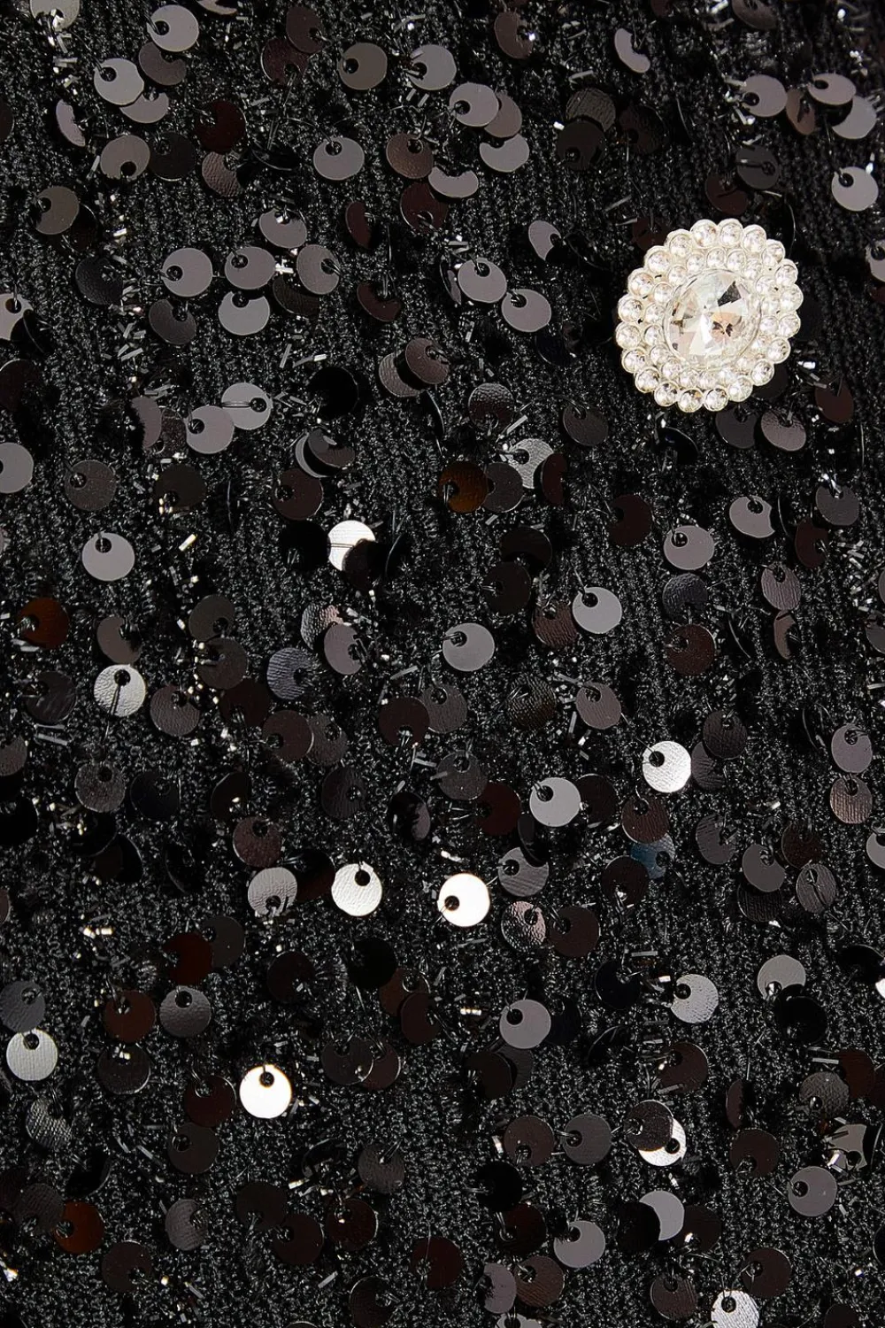 Quiz Skirts|Going Out>Black Sequin Frill Mini Skirt