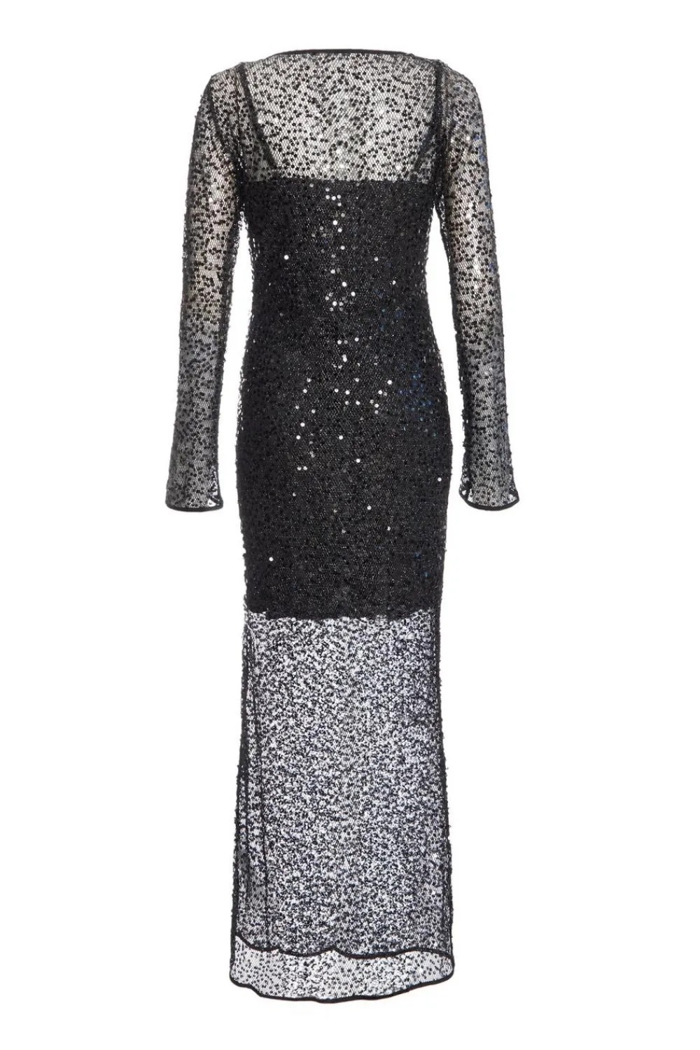 Quiz Prom & Ball|Prom Dresses>Black Sequin Mesh Maxi Dress