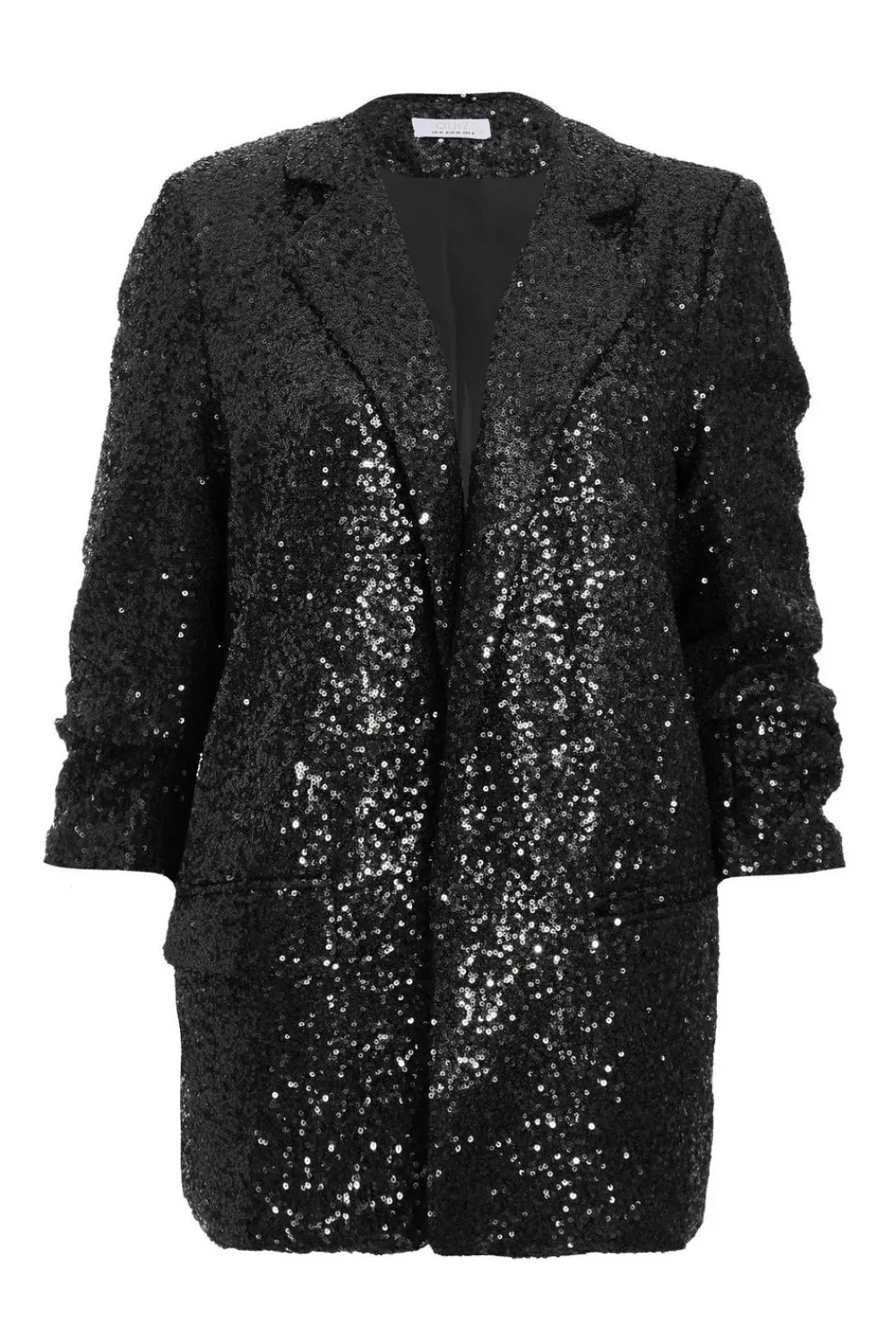 Quiz Blazers|Going Out>Sequin Ruched Blazer
