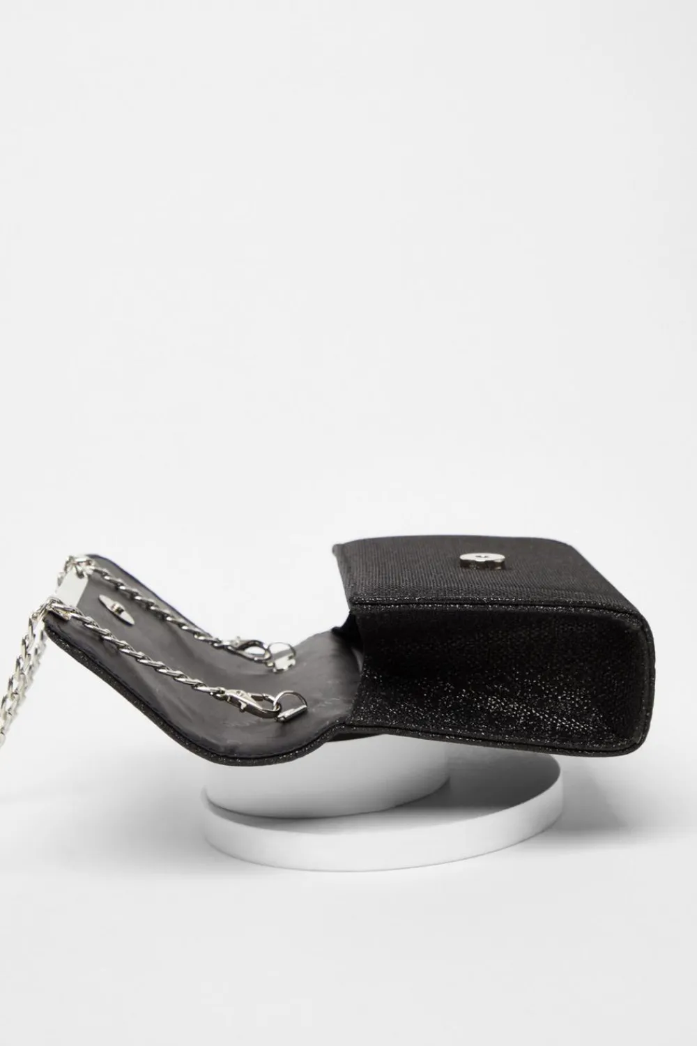 Quiz Bags|Prom & Ball>Black Shimmer Cross Body Bag