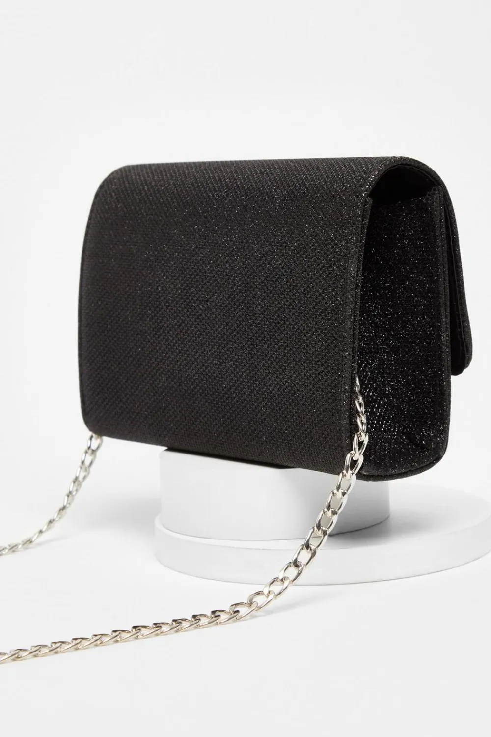 Quiz Bags|Prom & Ball>Black Shimmer Cross Body Bag