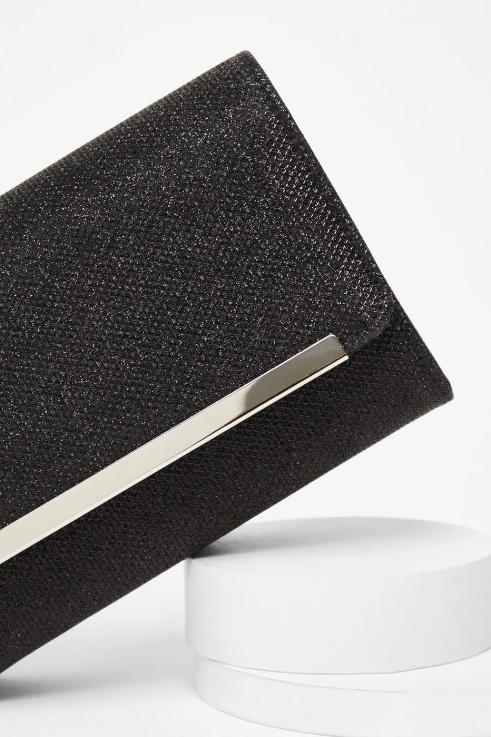 Quiz Bags|Prom & Ball>Black Shimmer Cross Body Bag