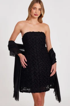Quiz Occasion Cover-Ups>Black Shimmer Scarf