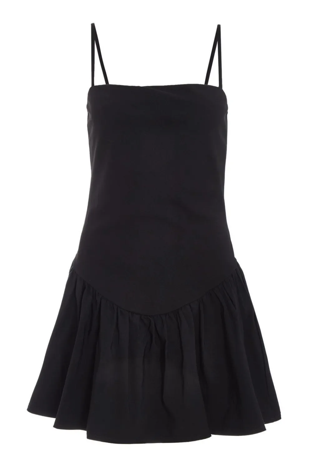 Quiz Workwear|Schoolwear>Black Strappy Puff Ball Skater Dress