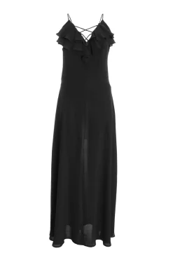 Quiz Evening Dresses|Summer Clothes>Strappy Ruffle Chiffon Maxi Dress