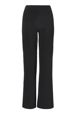 Quiz Workwear|Trousers>Black Stretch Flared Trousers