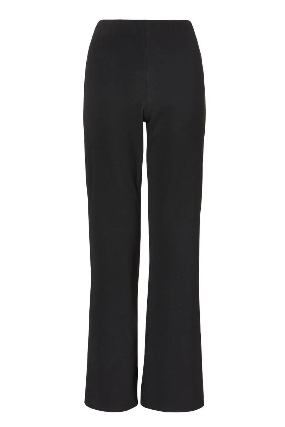 Quiz Workwear|Trousers>Black Stretch Flared Trousers