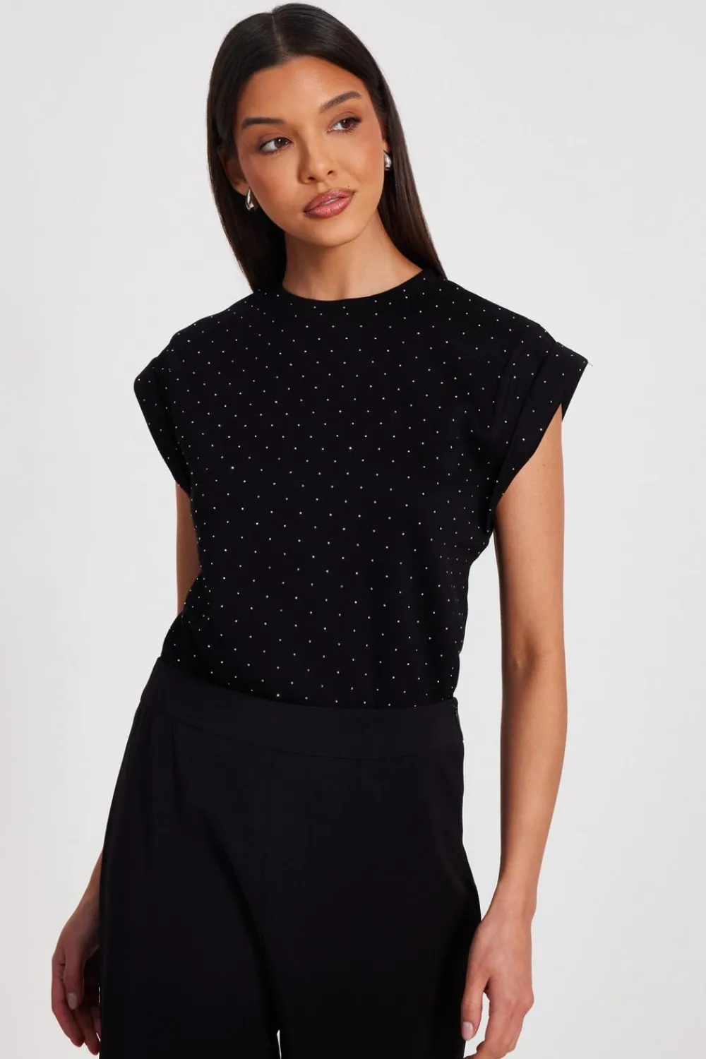 Quiz Going Out Tops|Tops>Stud Detail Top